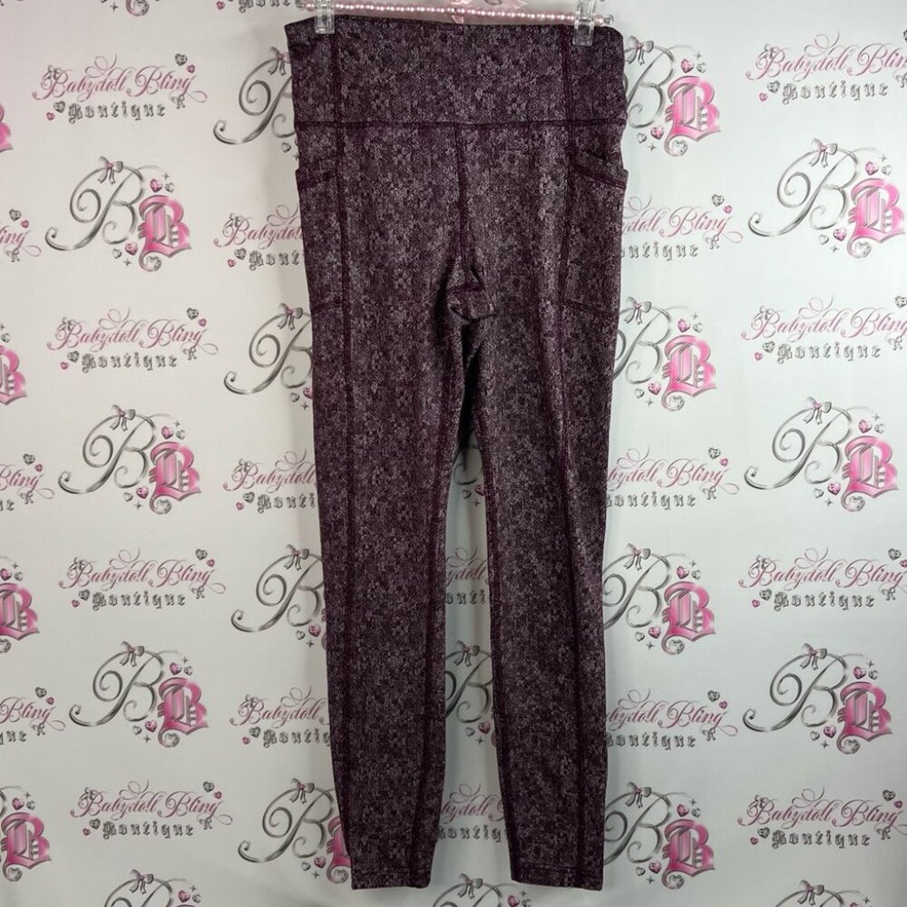 Mondetta tights leggings heathered Textured Purple pink Leggings pants
